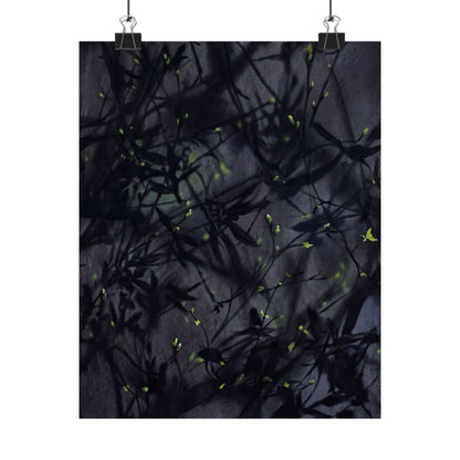 Atmospheric Shadow Play Wall Art Print - Shadow Zen Dark Japandi