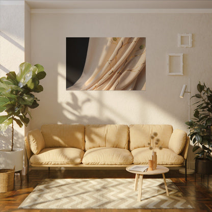 Golden Hour Silk Drape Canvas Art - Kintsugi Fukinsei