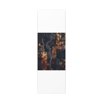 Autumn Incense Smoke Dark Texture Canvas Art | Sophisticated Decor