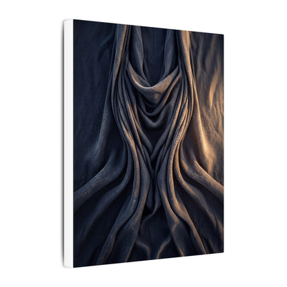 Moody Silk Drape Canvas Art - Shadow Zen Dark Japandi
