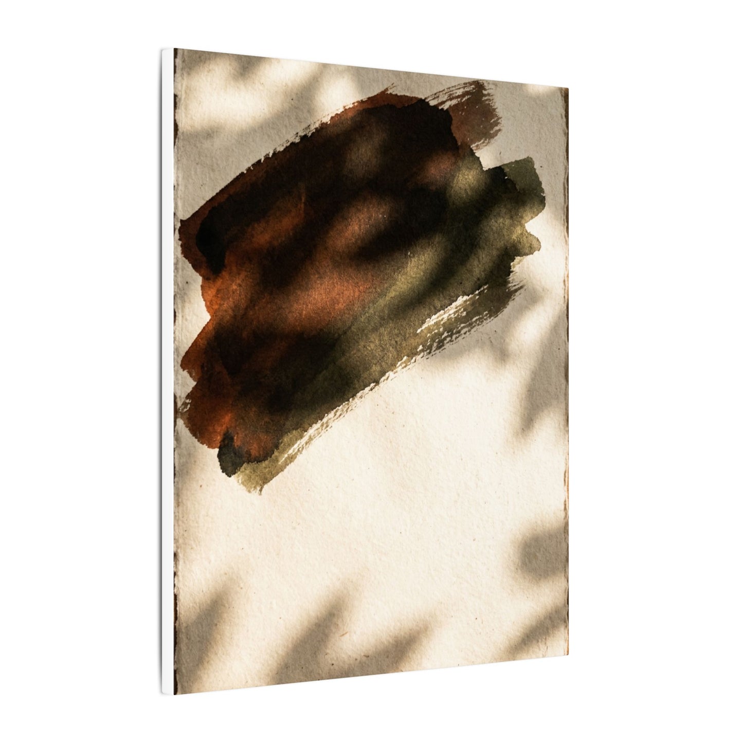 Ink Brushstroke Canvas Art | Summer Dark Japandi Moody Minimal Art