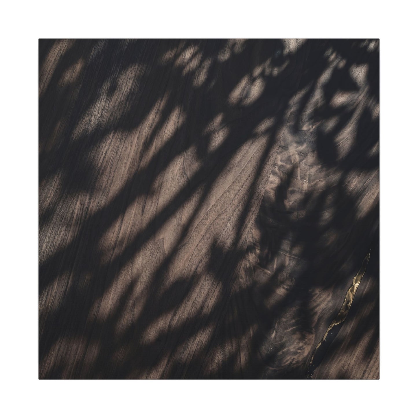 Shadow Play Summer Canvas Art | Dark Japandi Moody Design