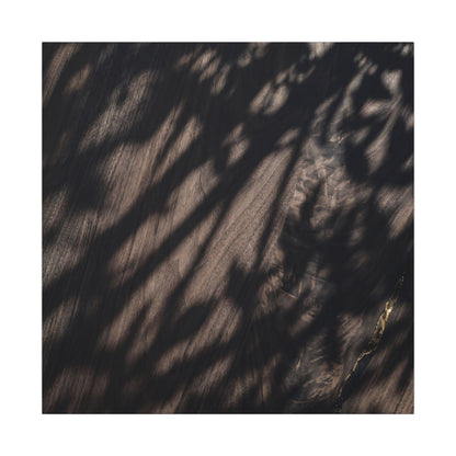 Shadow Play Summer Canvas Art | Dark Japandi Moody Design