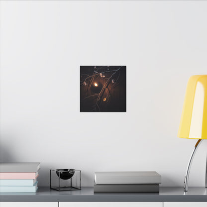 Datsuzoku Cherry Blossom Canvas Art - Dark Japandi Moody Minimal