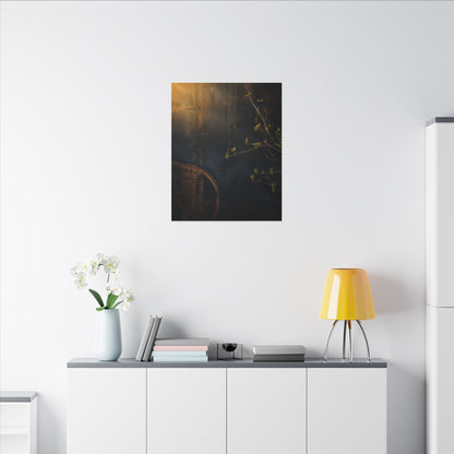 Spring Rust Patina Dark Texture Canvas Art | Moody Decor