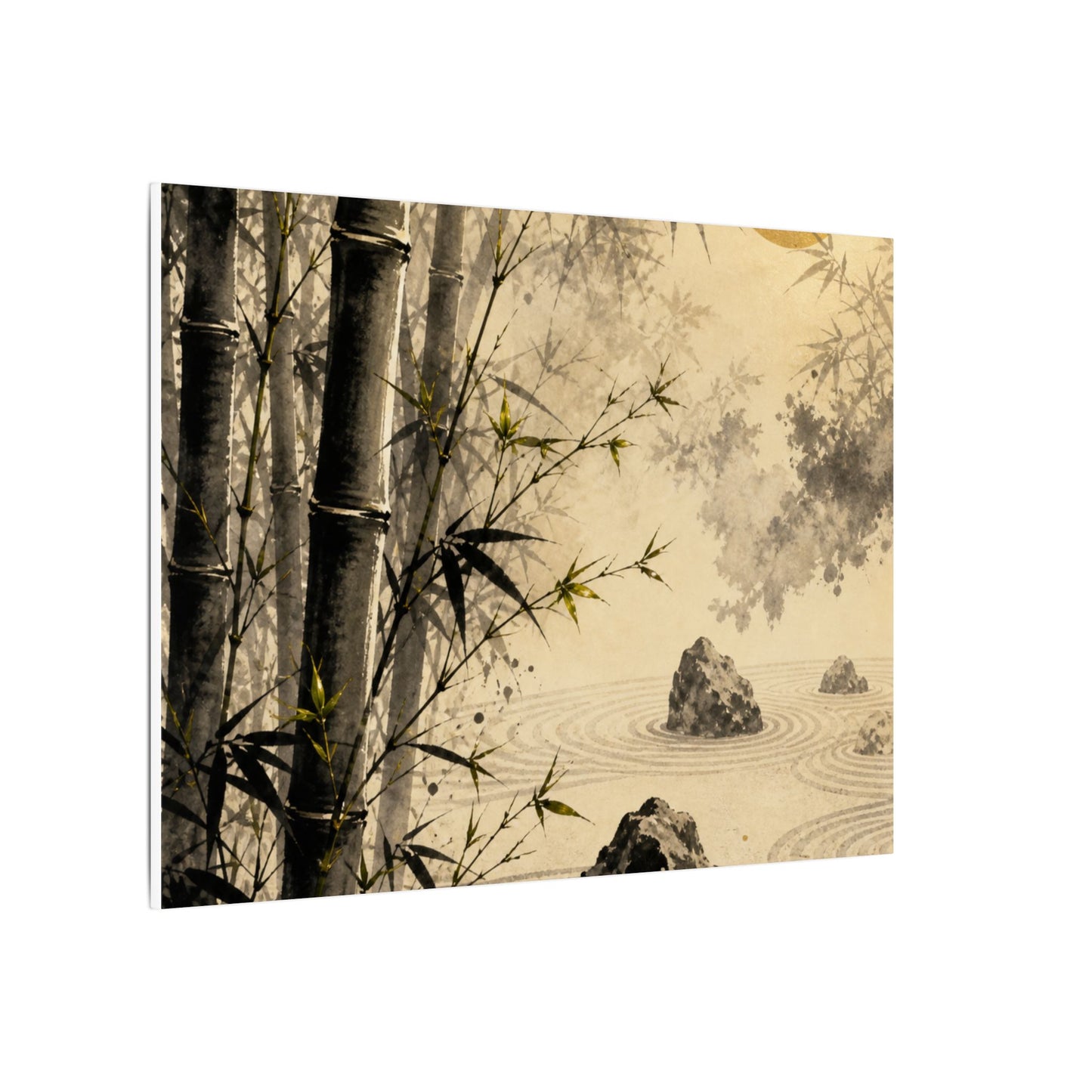 Peaceful Bamboo Grove Canvas Art - Karesansui Zen