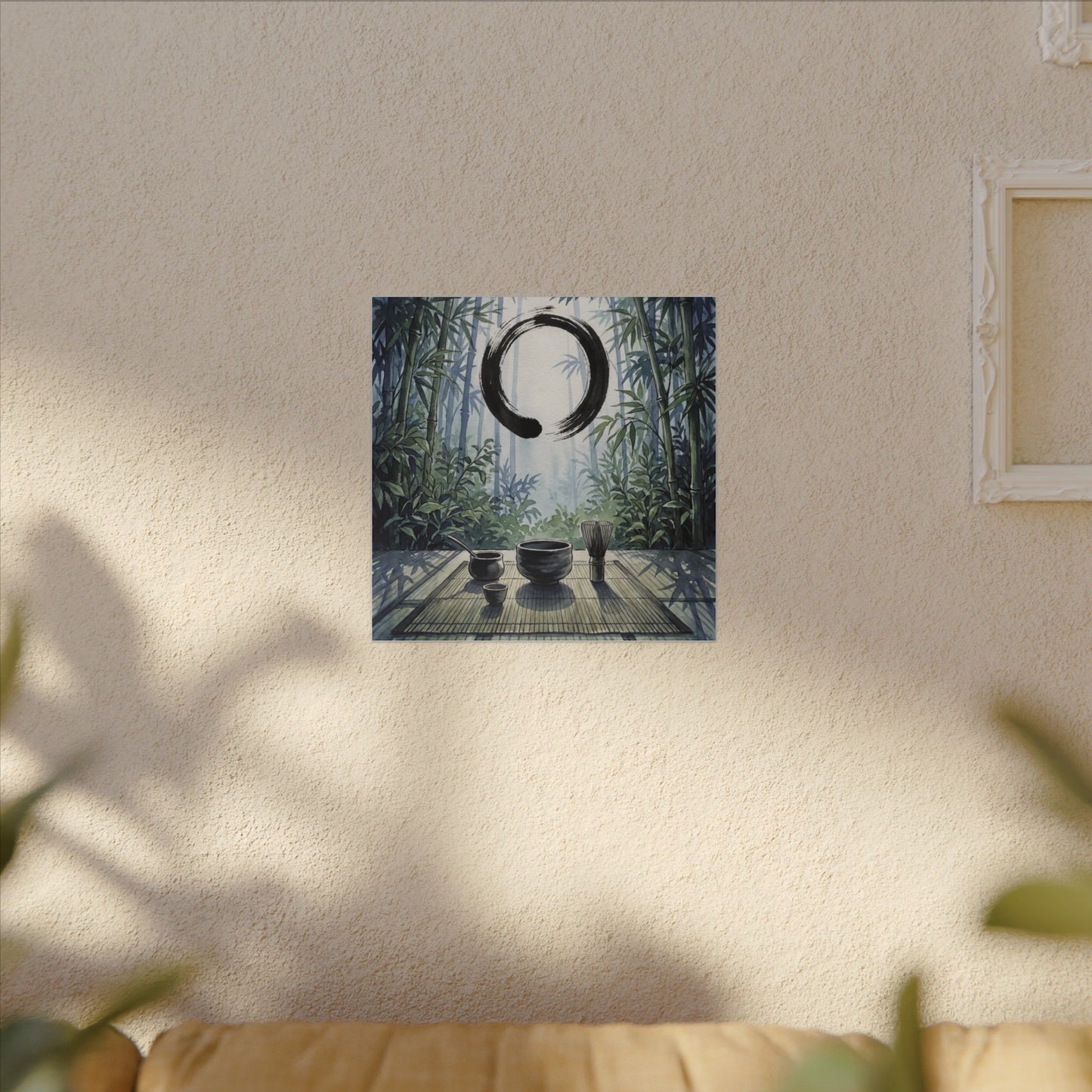 Seijaku Tea Ceremony Canvas Art - Zen Enso