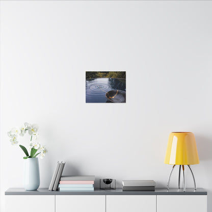 Kintsugi Water Ripple in Overcast | Broken Beauty Canvas Art