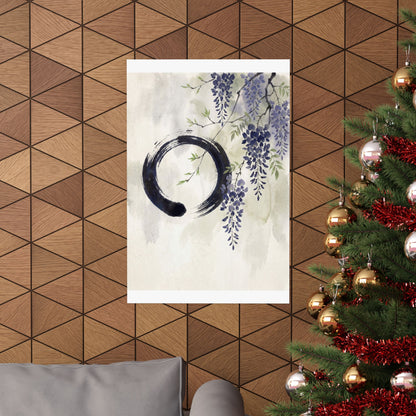 Overcast Wisteria Wall Art Print - Zen Shibui
