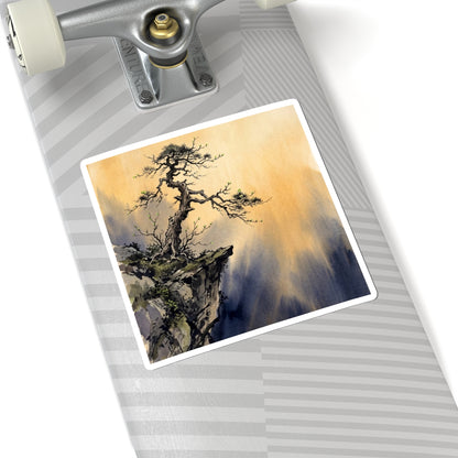 Pine Tree Spring Sticker | Zen Serene Design Art Print