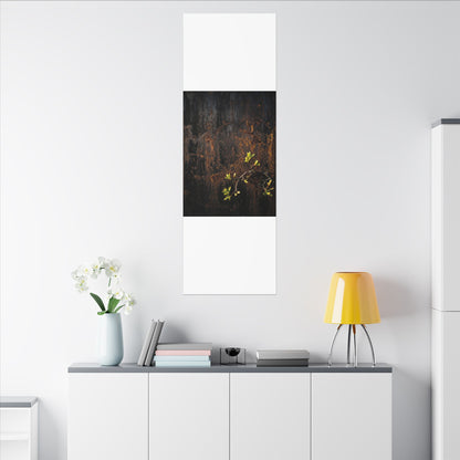 Golden Hour Rust Patina Canvas Art - Dark Japandi Fukinsei