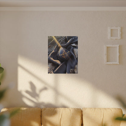 Winter Silk Drape Gold Repair Canvas Art | Artful Decor