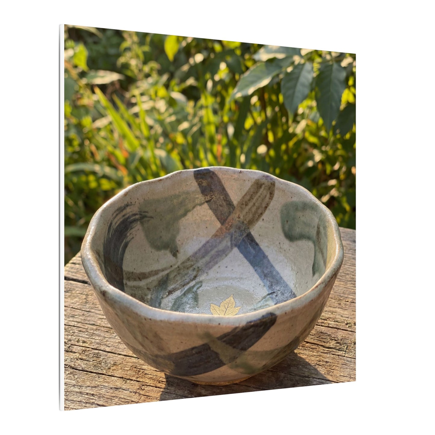 Earthy Ceramic Bowl Canvas Art - Japanese Pattern Japandi