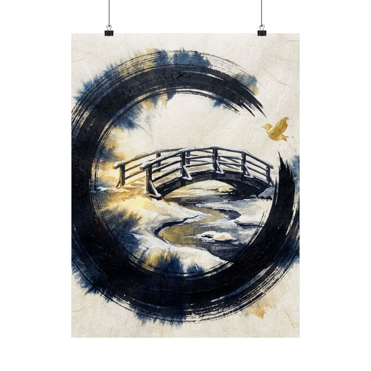 Datsuzoku Wooden Bridge Wall Art Print - Zen Enso