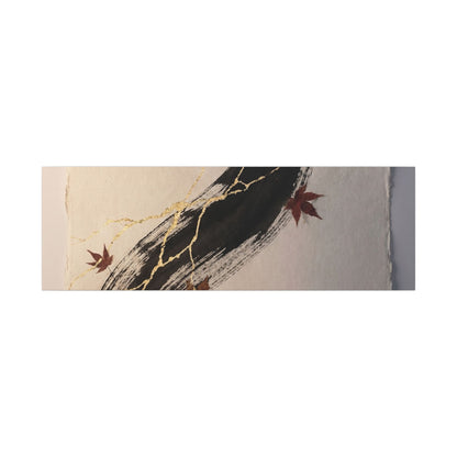 Dawn Ink Brushstroke Canvas Art - Kintsugi Ma