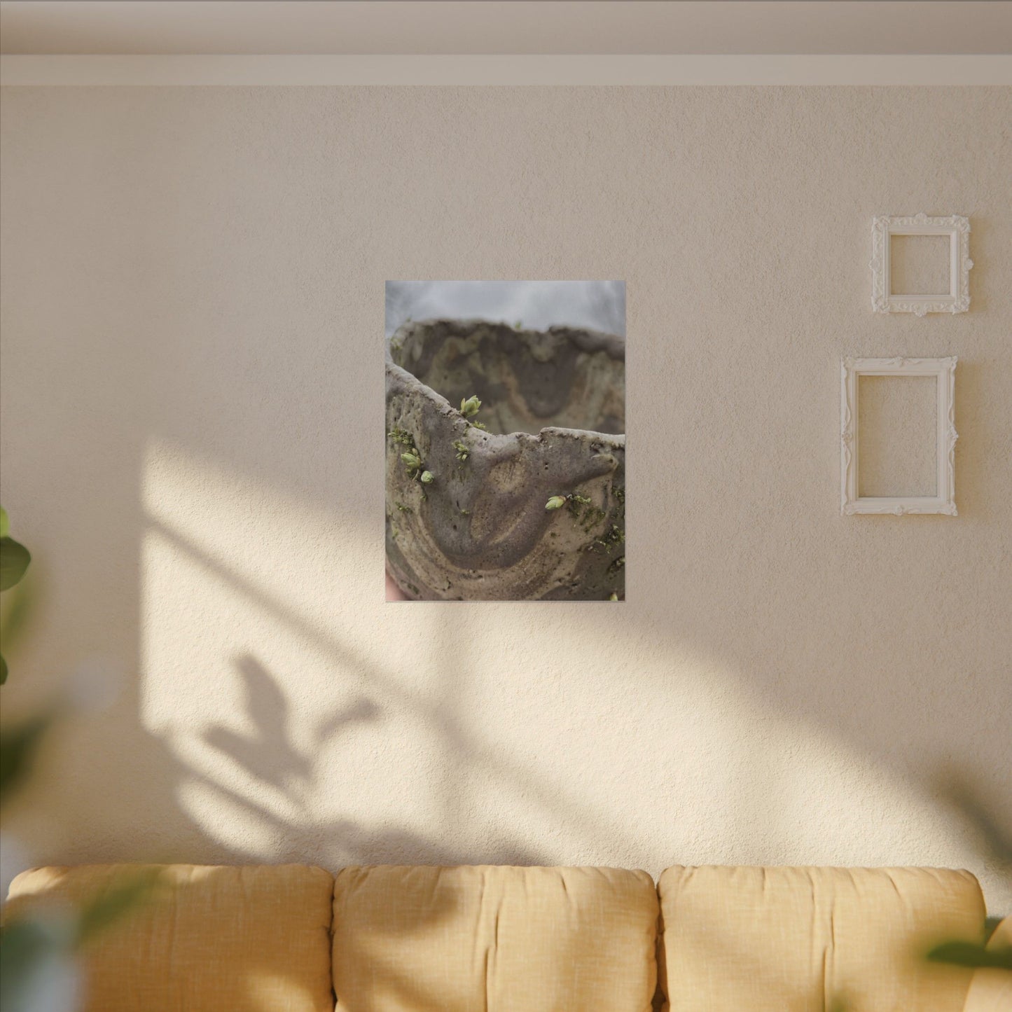 Overcast Ceramic Bowl Canvas Art - Japandi Fukinsei