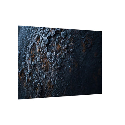 Rust Patina Canvas Art | Winter Dark Japandi Shadow Zen Art