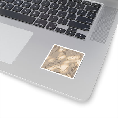 Kanso River Stones Sticker - Japandi Minimal Line