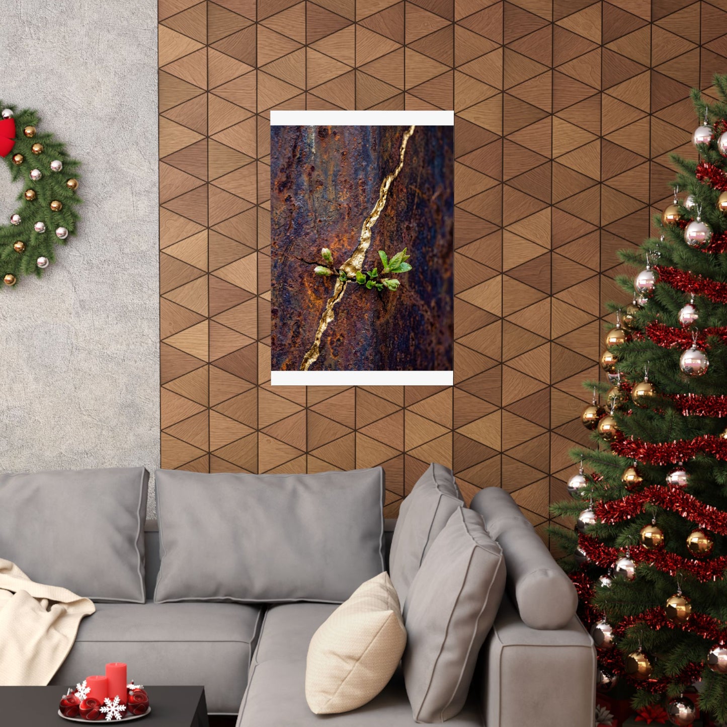 Overcast Rust Patina Wall Art Print - Kintsugi Datsuzoku