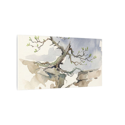 Moonlight Pine Tree Canvas Art - Japandi Ma