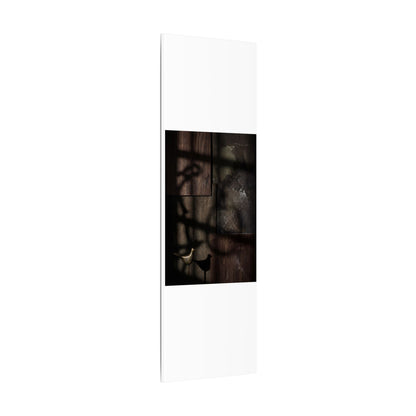 Dark Japandi Shadow Play in Candlelight | Dark Texture Canvas Art