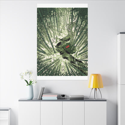 Peaceful Bamboo Grove Canvas Art - Ukiyo E Inspired Zen