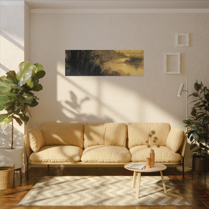Tea Ceremony Sumi E Canvas Art | Contemplative Zen Art