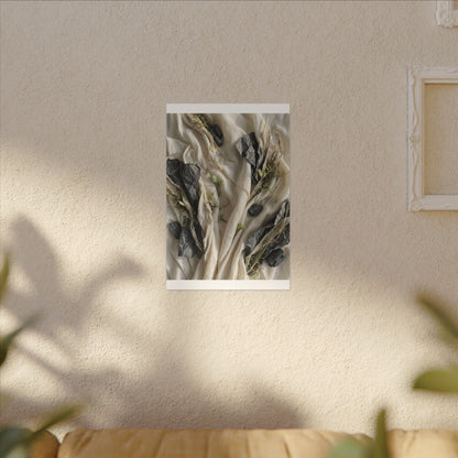 Spring Silk Drape Texture Canvas Art | Warm Decor