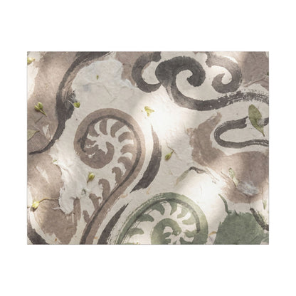 Dappled Ink Brushstroke Canvas Art - Japandi Ma