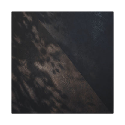 Shadow Play Winter Canvas Art | Dark Japandi Moody Design