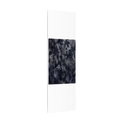 Dried Flowers Canvas Art | Winter Dark Japandi Shadow Zen Art