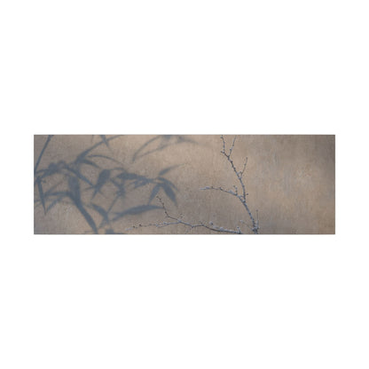 Shadow Play Canvas Art | Winter Japandi Japanese Pattern Art