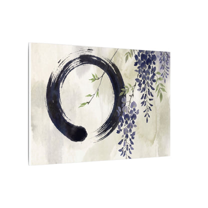 Wisteria Enso Canvas Art | Serene Zen Art