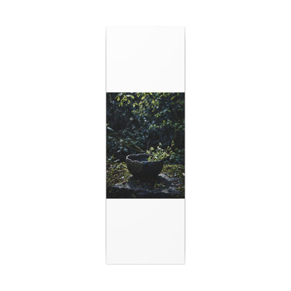Dappled Ceramic Bowl Canvas Art - Dark Japandi Datsuzoku