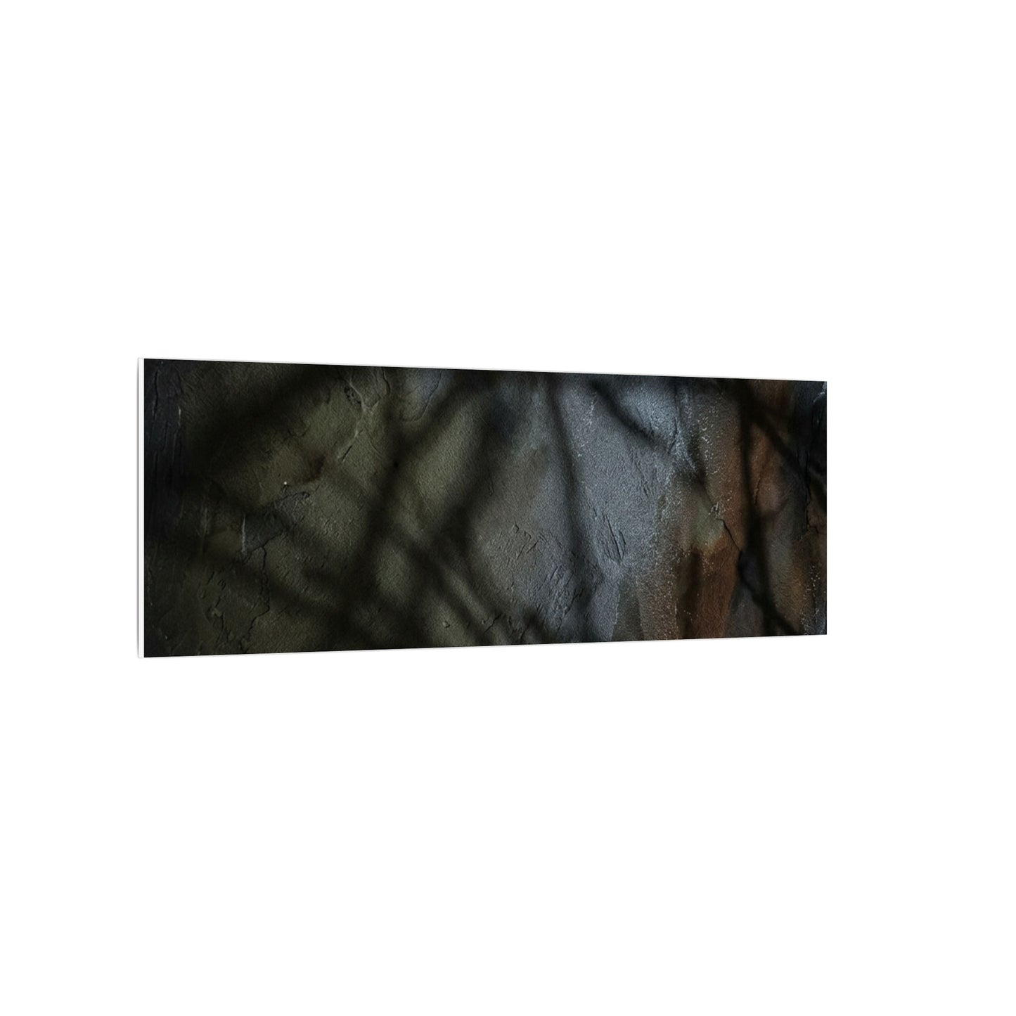 Shadow Play Dark Texture Canvas Art | Sophisticated Dark Japandi Art