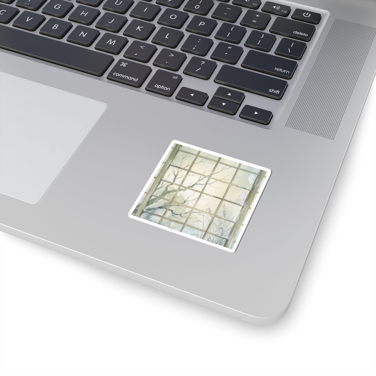 Shoji Screen Winter Sticker | Japandi Cozy Design