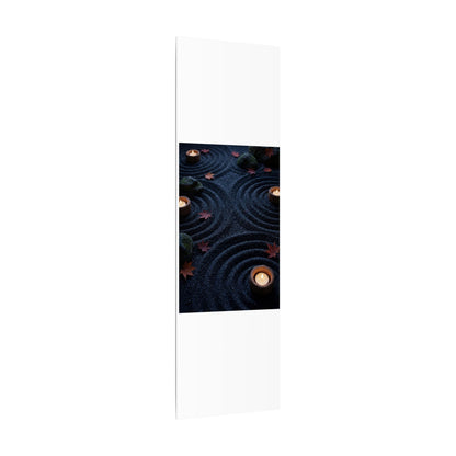 Seijaku Rock Garden Canvas Art - Dark Japandi Dark Texture