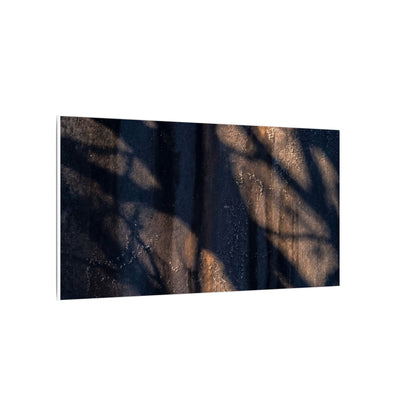 Dark Japandi Shadow Play in Golden Hour | Shadow Zen Canvas Art