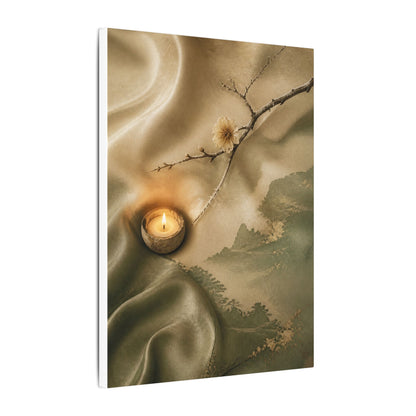 Silk Drape Japanese Pattern Canvas Art | Warm Japandi Art