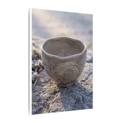Seijaku Ceramic Bowl Canvas Art - Japandi Japanese Pattern