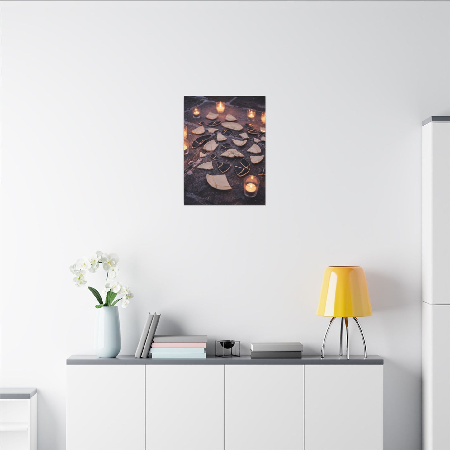 Winter Broken Pottery Broken Beauty Canvas Art | Beautiful Decor