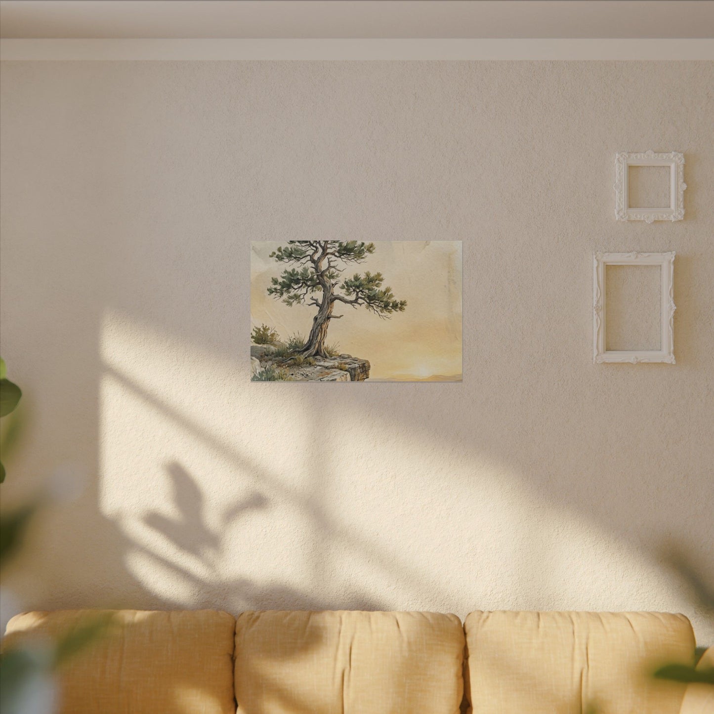 Pine Tree Canvas Art | Summer Japandi Texture Art