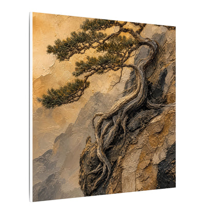 Summer Pine Tree Texture Canvas Art | Cozy Decor