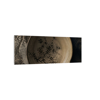 Ceramic Bowl Spring Canvas Art | Japandi Earthy Design