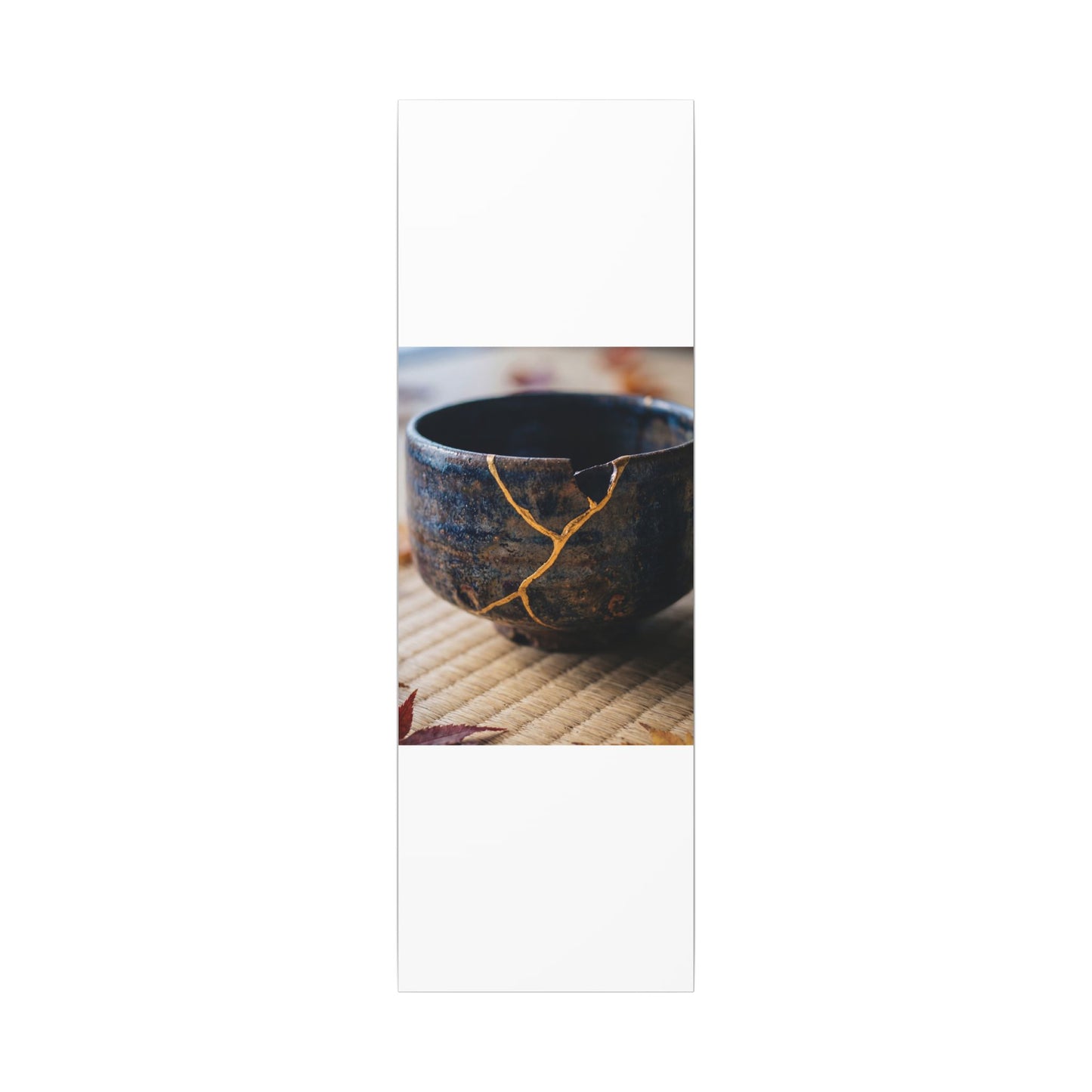 Tea Ceremony Autumn Canvas Art | Kintsugi Healing Design