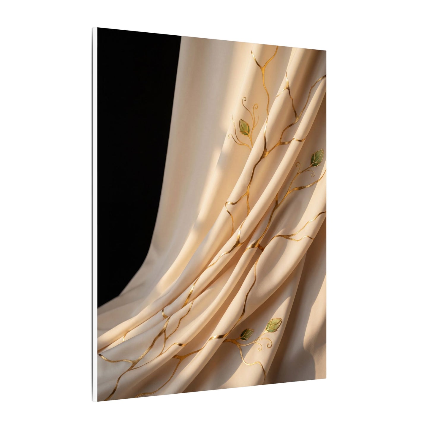 Golden Hour Silk Drape Canvas Art - Kintsugi Fukinsei