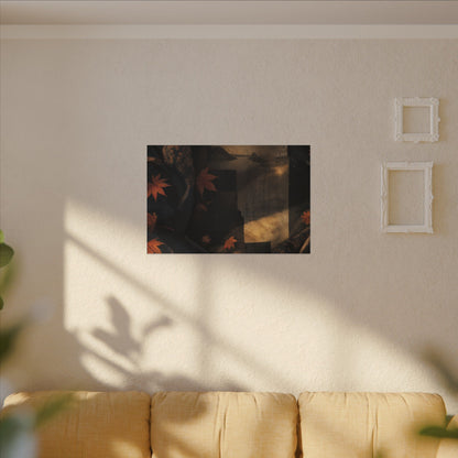 Autumn Silk Drape Shadow Zen Canvas Art | Bold Decor