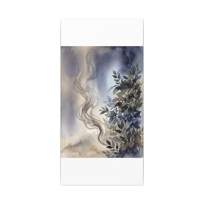 Incense Smoke Summer Canvas Art | Japandi Cozy Design