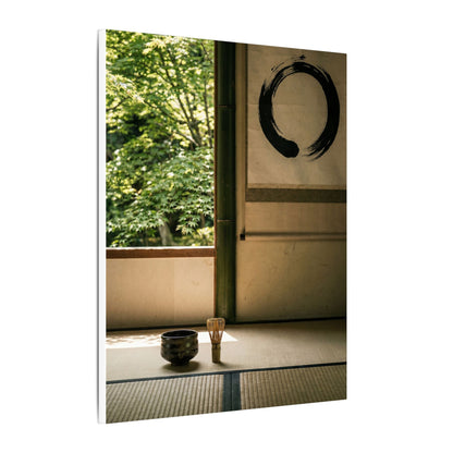 Tea Ceremony Enso Canvas Art | Serene Zen Art