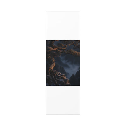 Bold Pine Tree Canvas Art - Shadow Zen Dark Japandi